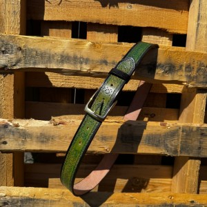 Handmade Celtic Stamped Leather Belt