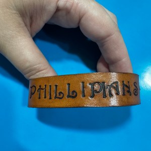 Leather Bible Verse or Quote Bracelet