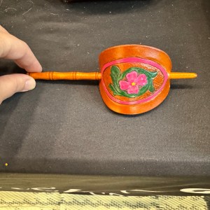 Leather Hair Barrette